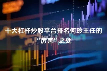 十大杠杆炒股平台排名何玲主任的“厉害”之处